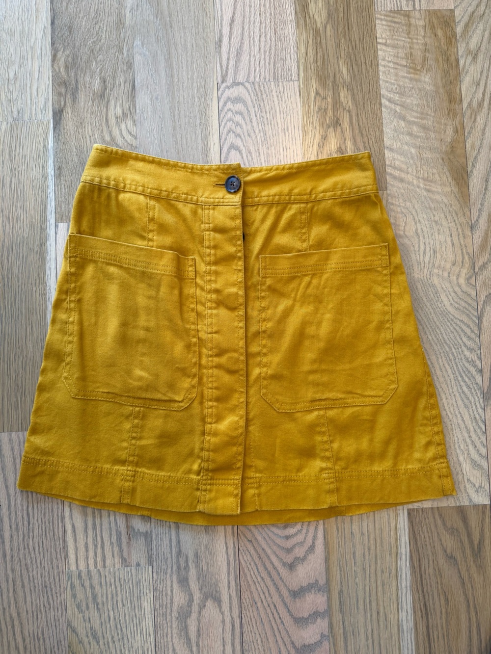 Banana Republic Mustard Yellow Mini Skirt